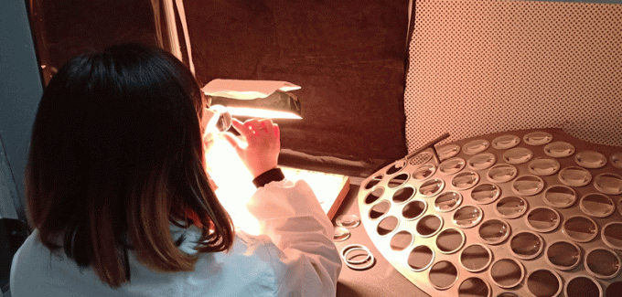 La lente acromática redonda del doblete, los dobletes del vidrio óptico cementó las lentes